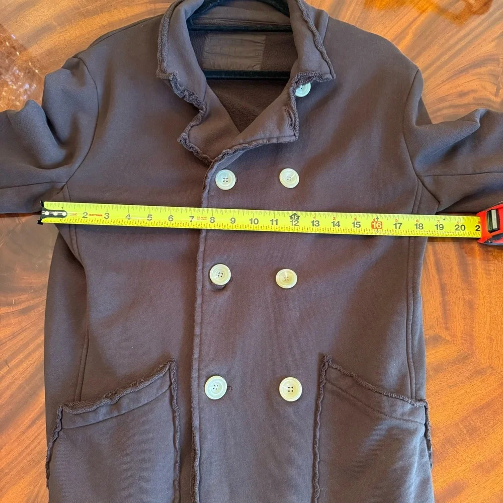 Frank & Eileen Belfast Sweatshirt Peacoat Triple Fleece Irish Chocolate S